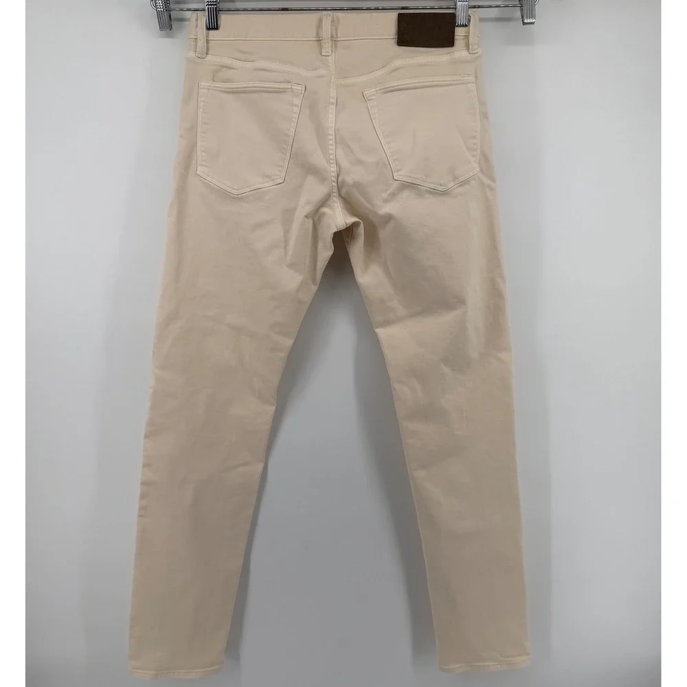Todd Snyder‎ Chino Pants Mens 32x34 Cream Slim Fit 5-Pocket Stretch Beige Jeans